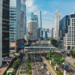 highway, buildings, skyscrapers, traffic, aerial, panorama, central business district, metropolitan, indonesia, jakarta, busy, city, cityscape, architecture, urban, jakarta, jakarta, jakarta, jakarta, jakarta